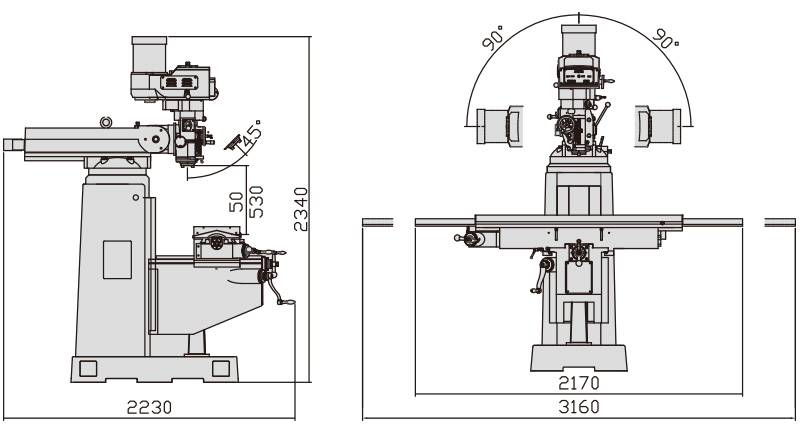 Turret Mill - YS-6KVA YS-6KVS YS-6KIV